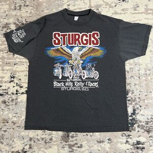 Vintage 1996 Sturgis Bike Rally T-Shirt Mens XL 56th Eagle Double Sided USA Made